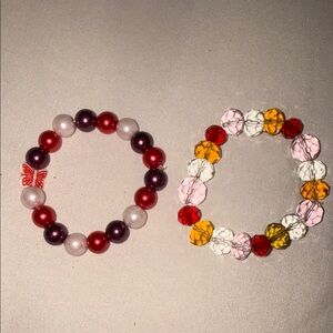 Vibrant Beaded Bracelet Duo